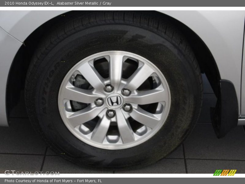 Alabaster Silver Metallic / Gray 2010 Honda Odyssey EX-L