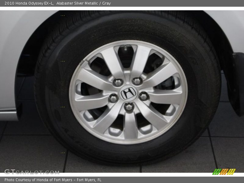 Alabaster Silver Metallic / Gray 2010 Honda Odyssey EX-L