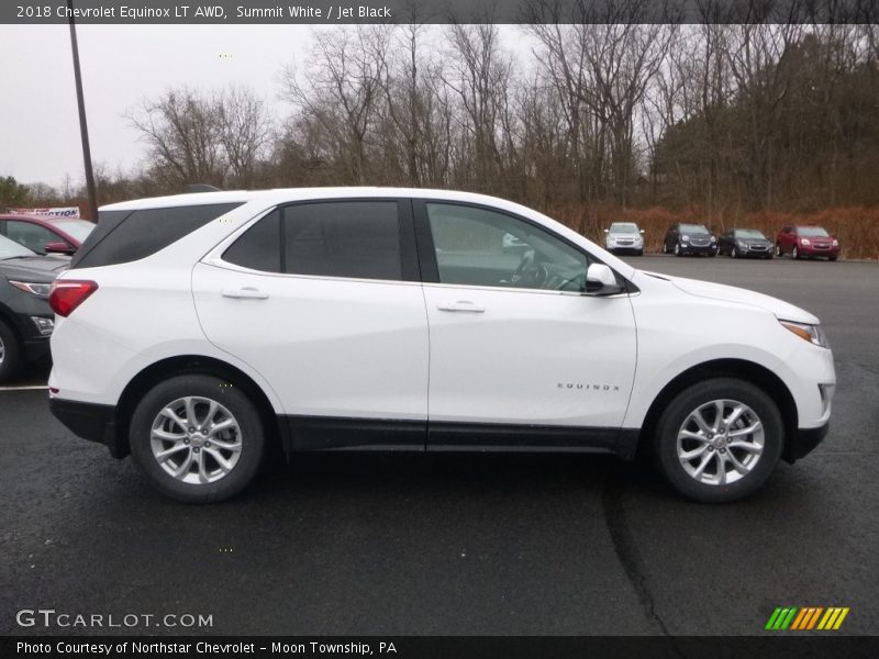 Summit White / Jet Black 2018 Chevrolet Equinox LT AWD