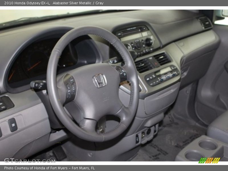 Alabaster Silver Metallic / Gray 2010 Honda Odyssey EX-L