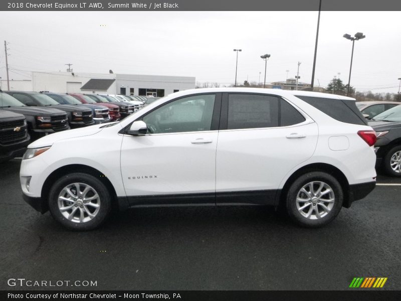 Summit White / Jet Black 2018 Chevrolet Equinox LT AWD