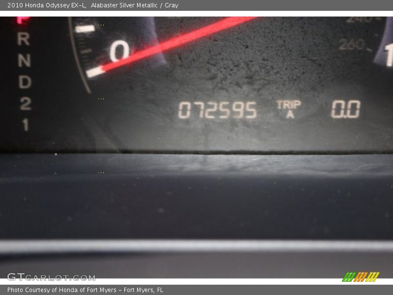 Alabaster Silver Metallic / Gray 2010 Honda Odyssey EX-L