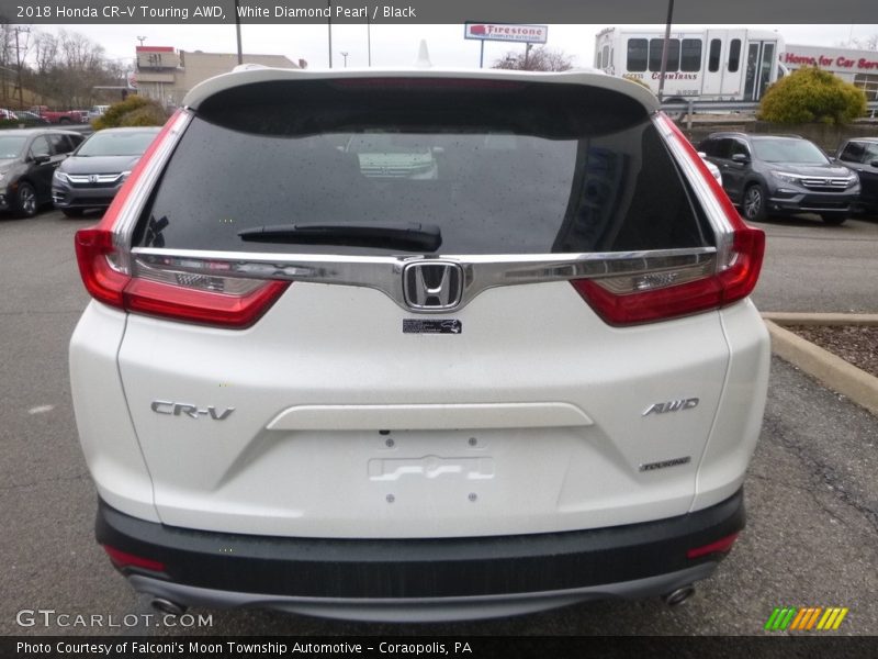 White Diamond Pearl / Black 2018 Honda CR-V Touring AWD