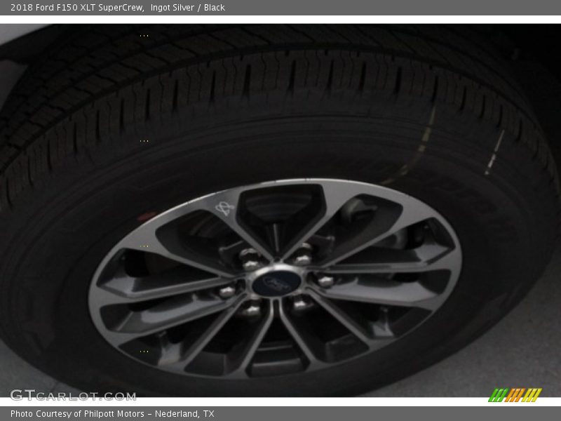 Ingot Silver / Black 2018 Ford F150 XLT SuperCrew
