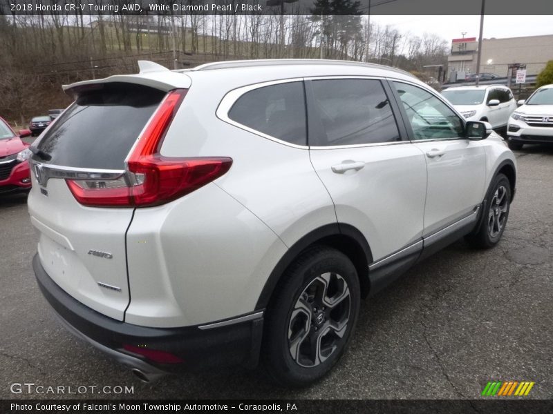 White Diamond Pearl / Black 2018 Honda CR-V Touring AWD