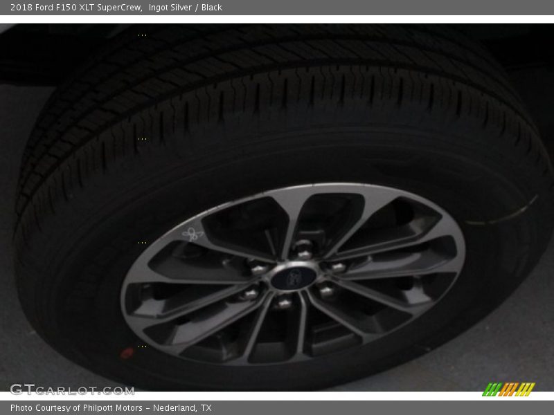 Ingot Silver / Black 2018 Ford F150 XLT SuperCrew