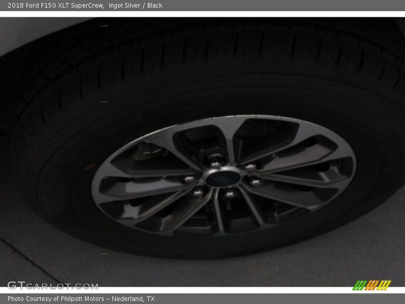 Ingot Silver / Black 2018 Ford F150 XLT SuperCrew