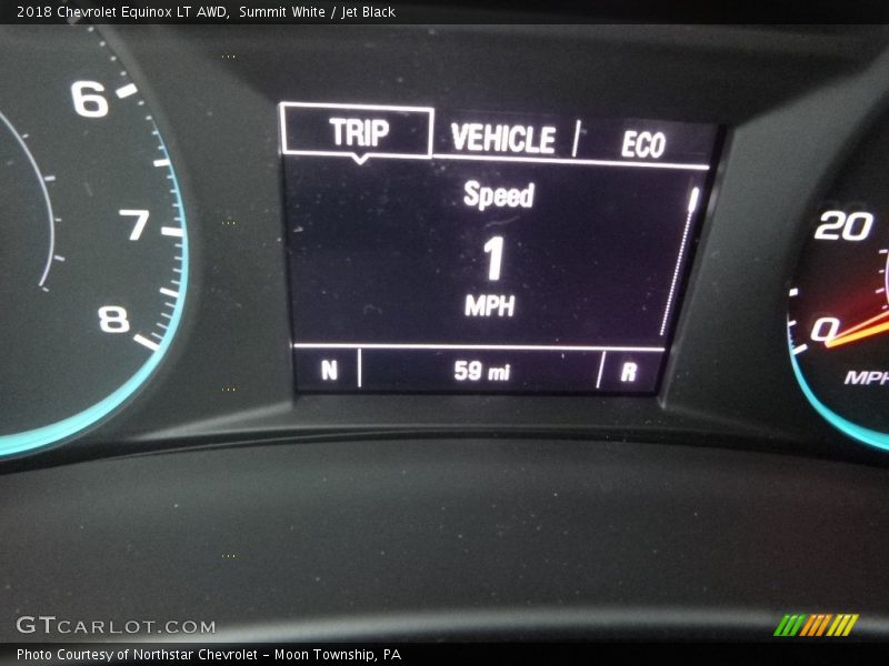 Summit White / Jet Black 2018 Chevrolet Equinox LT AWD