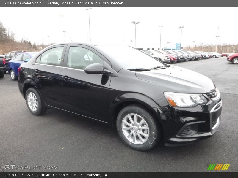 Mosaic Black Metallic / Dark Pewter 2018 Chevrolet Sonic LT Sedan