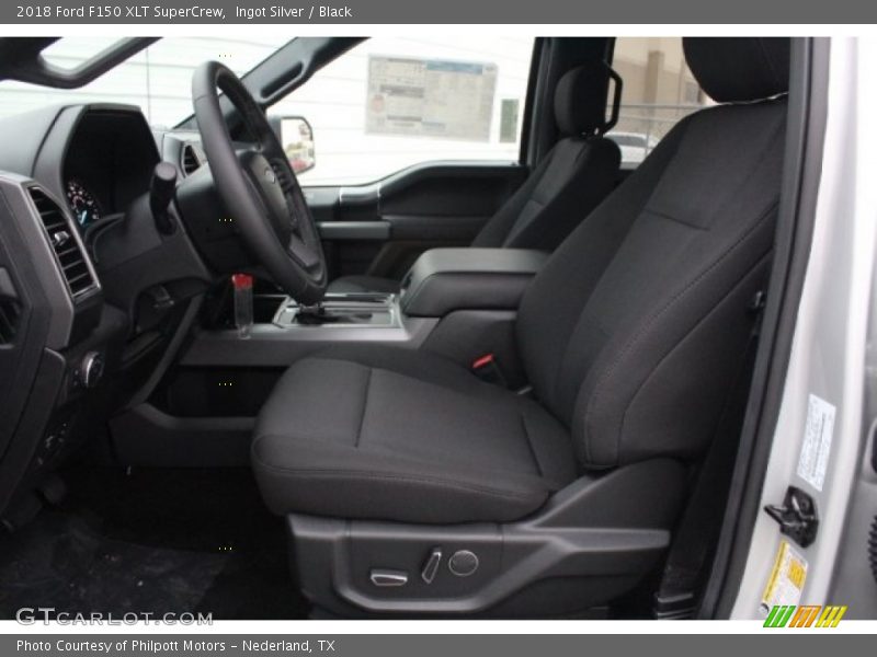 Ingot Silver / Black 2018 Ford F150 XLT SuperCrew