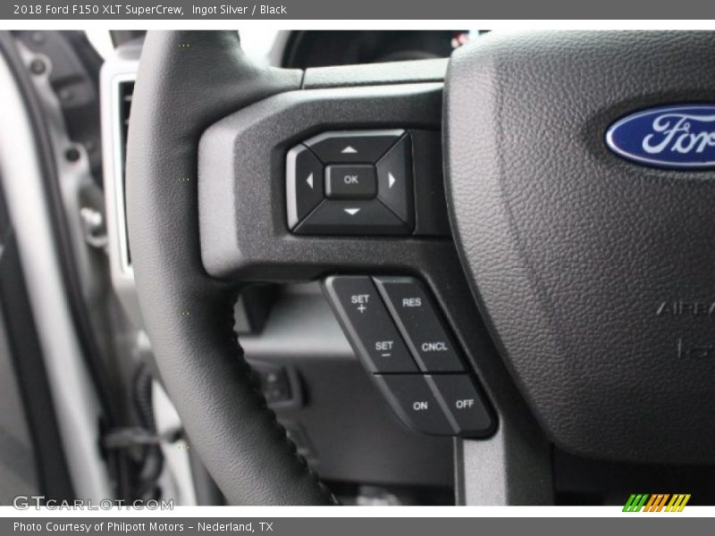 Ingot Silver / Black 2018 Ford F150 XLT SuperCrew