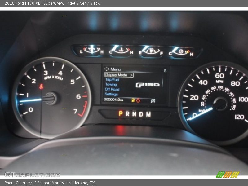 Ingot Silver / Black 2018 Ford F150 XLT SuperCrew