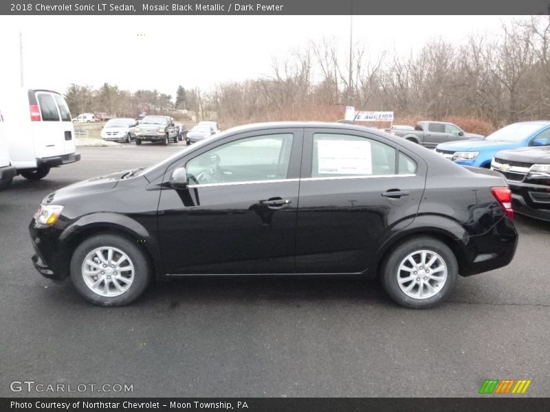 Mosaic Black Metallic / Dark Pewter 2018 Chevrolet Sonic LT Sedan