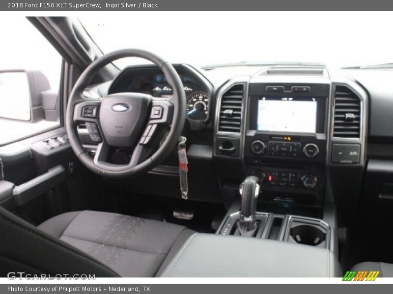 Ingot Silver / Black 2018 Ford F150 XLT SuperCrew