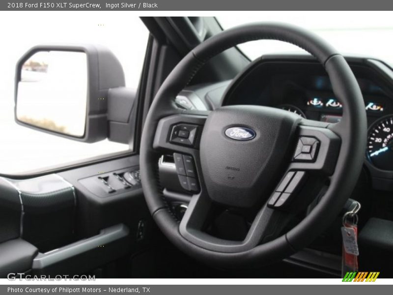 Ingot Silver / Black 2018 Ford F150 XLT SuperCrew