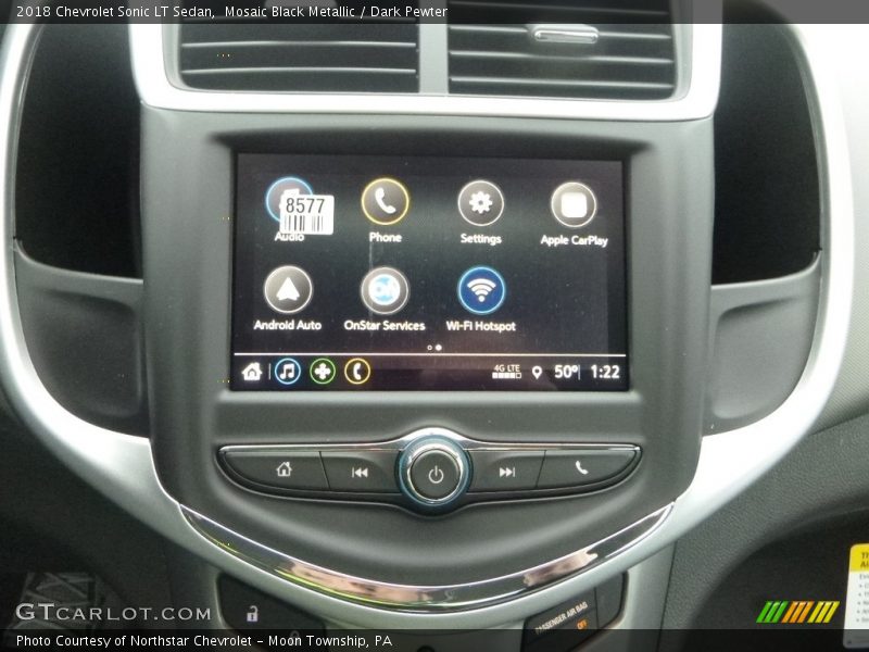Mosaic Black Metallic / Dark Pewter 2018 Chevrolet Sonic LT Sedan