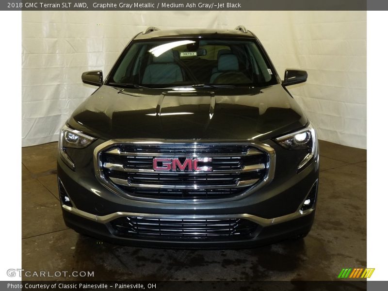 Graphite Gray Metallic / Medium Ash Gray/­Jet Black 2018 GMC Terrain SLT AWD