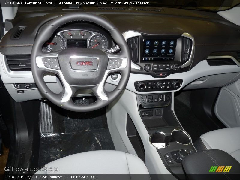 Graphite Gray Metallic / Medium Ash Gray/­Jet Black 2018 GMC Terrain SLT AWD
