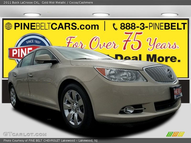 Gold Mist Metallic / Cocoa/Cashmere 2011 Buick LaCrosse CXL