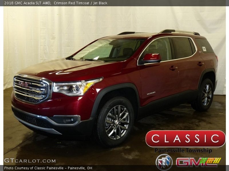 Crimson Red Tintcoat / Jet Black 2018 GMC Acadia SLT AWD
