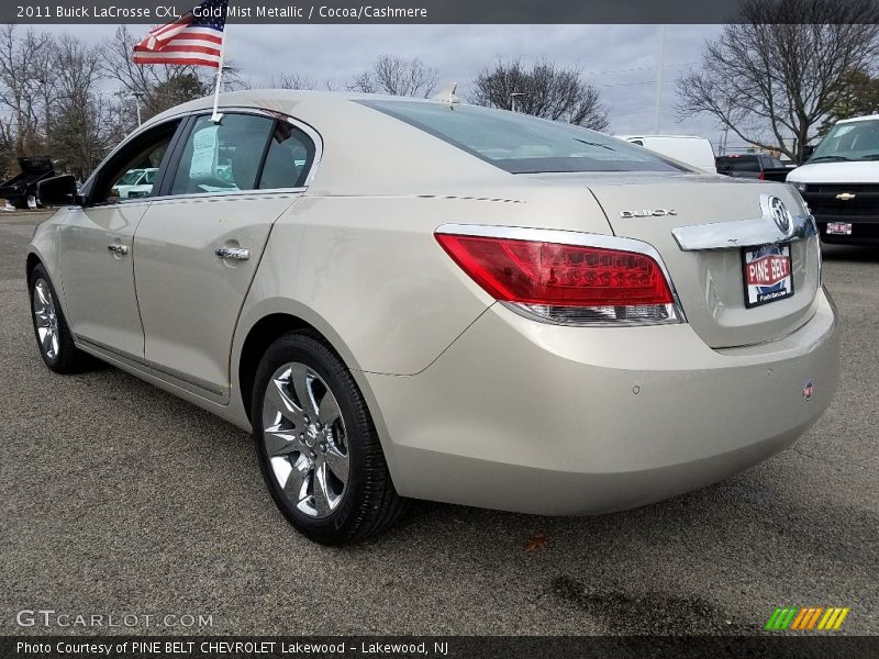 Gold Mist Metallic / Cocoa/Cashmere 2011 Buick LaCrosse CXL