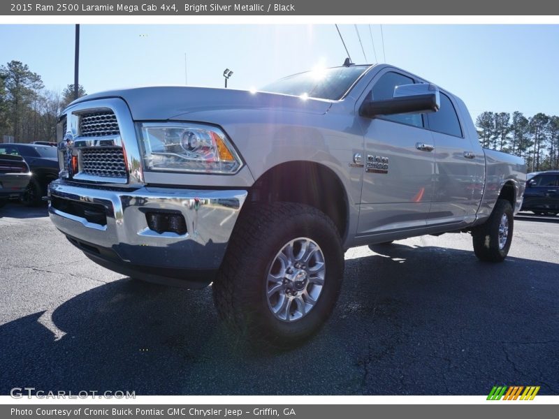 Bright Silver Metallic / Black 2015 Ram 2500 Laramie Mega Cab 4x4