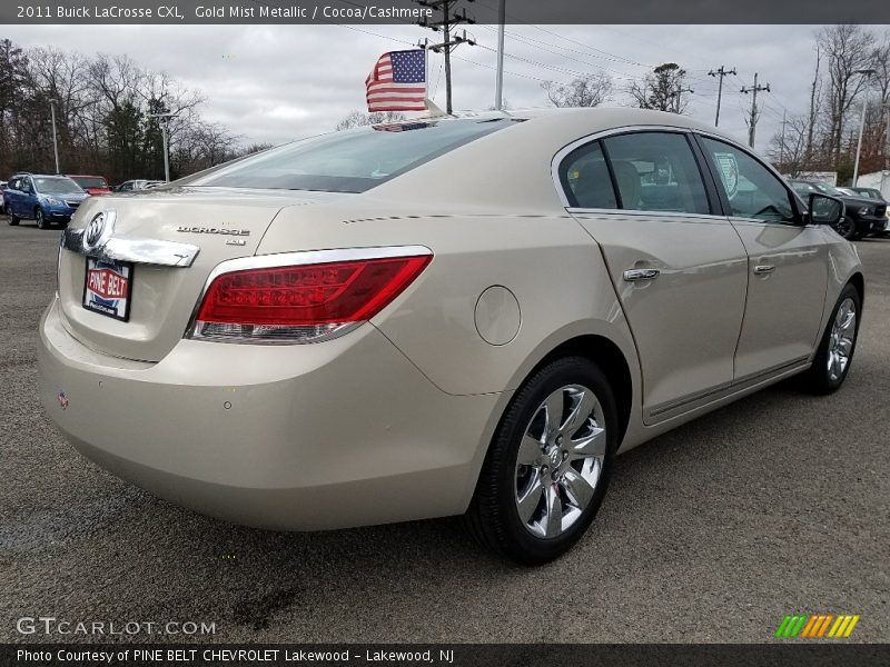 Gold Mist Metallic / Cocoa/Cashmere 2011 Buick LaCrosse CXL
