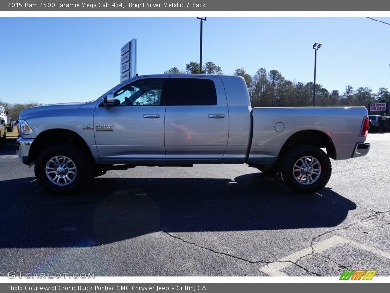 Bright Silver Metallic / Black 2015 Ram 2500 Laramie Mega Cab 4x4