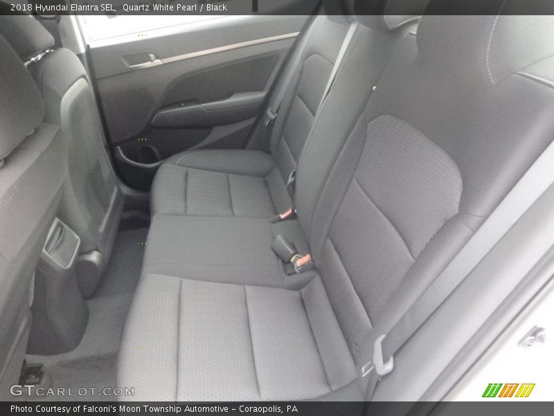 Quartz White Pearl / Black 2018 Hyundai Elantra SEL