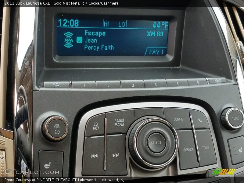 Gold Mist Metallic / Cocoa/Cashmere 2011 Buick LaCrosse CXL