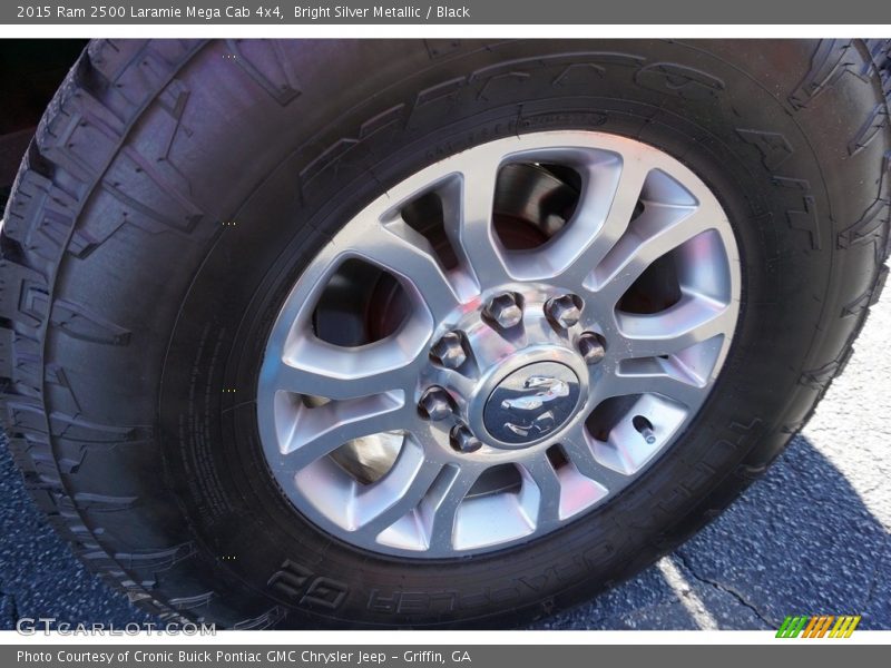 Bright Silver Metallic / Black 2015 Ram 2500 Laramie Mega Cab 4x4