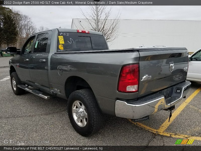 Mineral Gray Metallic / Dark Slate/Medium Graystone 2012 Dodge Ram 2500 HD SLT Crew Cab 4x4