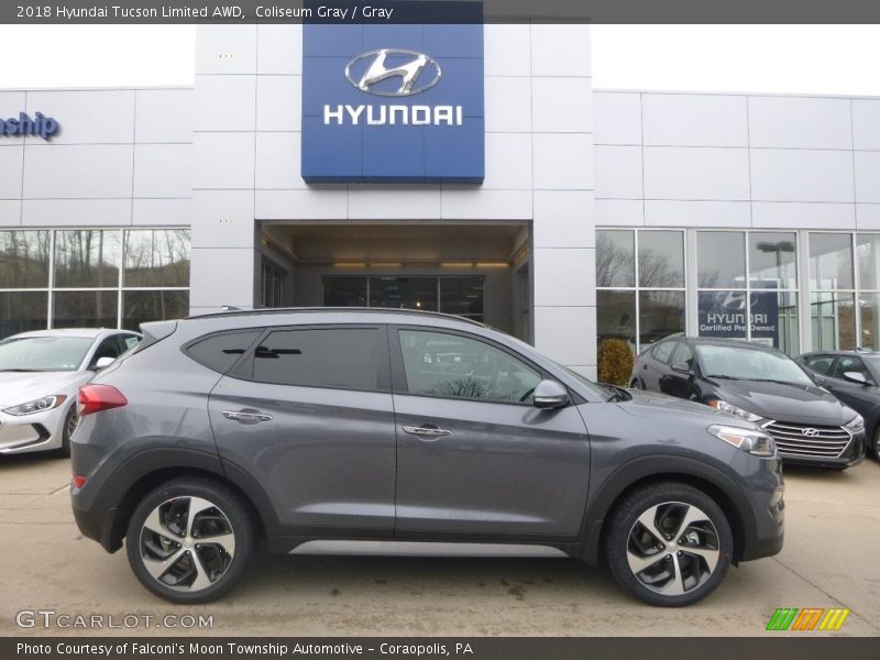 Coliseum Gray / Gray 2018 Hyundai Tucson Limited AWD