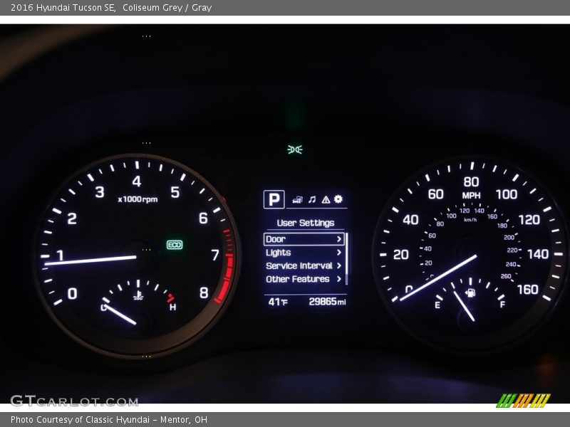 Coliseum Grey / Gray 2016 Hyundai Tucson SE