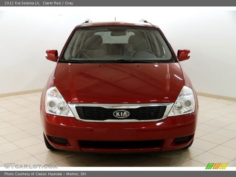 Claret Red / Gray 2012 Kia Sedona LX