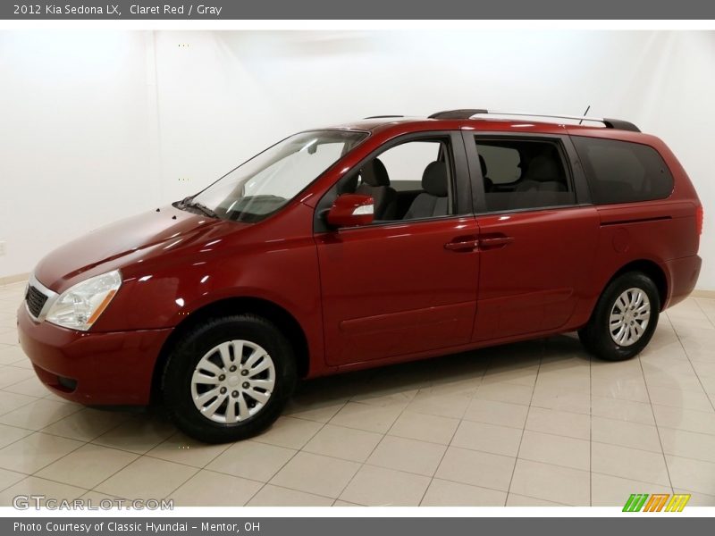 Claret Red / Gray 2012 Kia Sedona LX