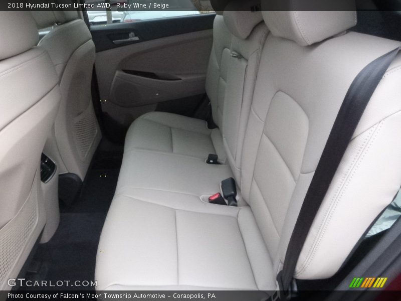Ruby Wine / Beige 2018 Hyundai Tucson Limited AWD