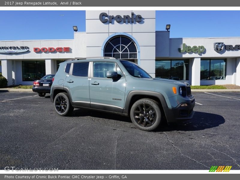 Anvil / Black 2017 Jeep Renegade Latitude