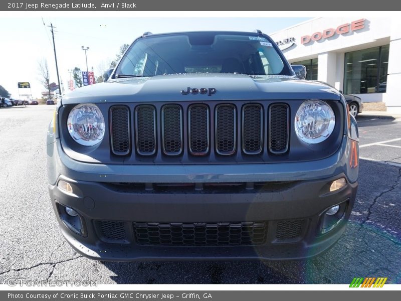 Anvil / Black 2017 Jeep Renegade Latitude