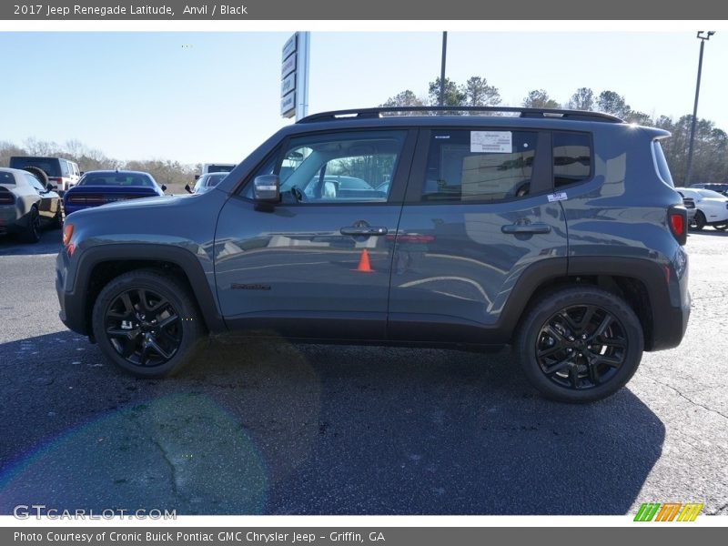 Anvil / Black 2017 Jeep Renegade Latitude