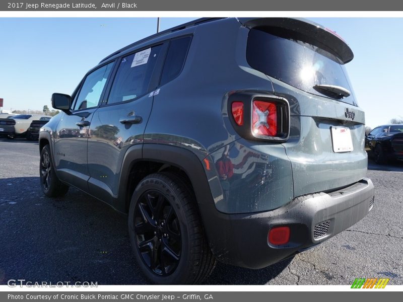 Anvil / Black 2017 Jeep Renegade Latitude