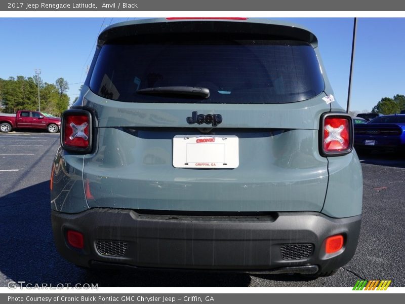 Anvil / Black 2017 Jeep Renegade Latitude