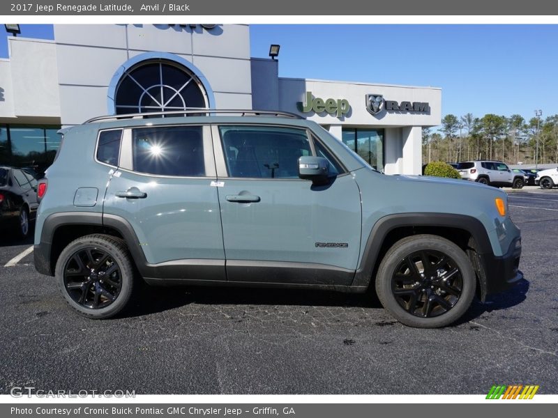 Anvil / Black 2017 Jeep Renegade Latitude