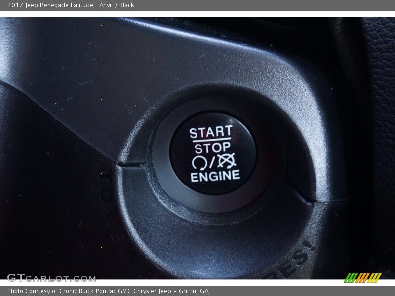 Anvil / Black 2017 Jeep Renegade Latitude