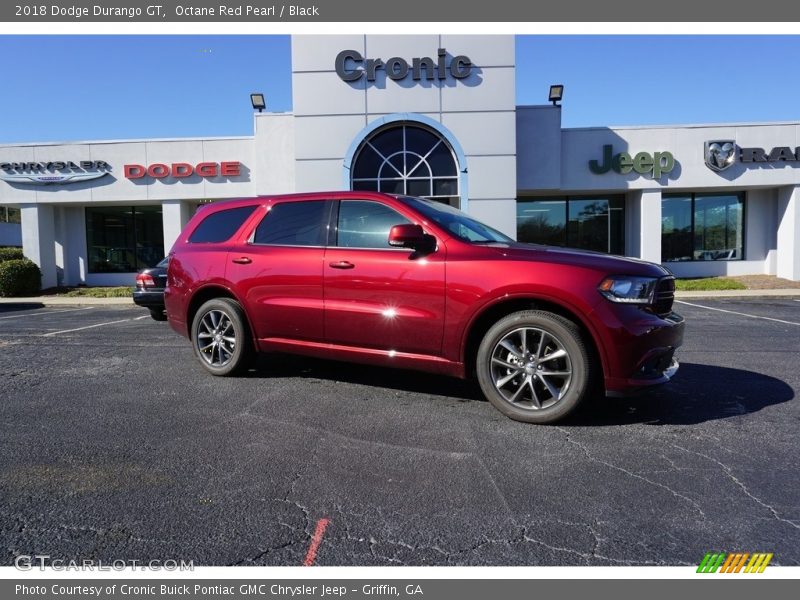 Octane Red Pearl / Black 2018 Dodge Durango GT