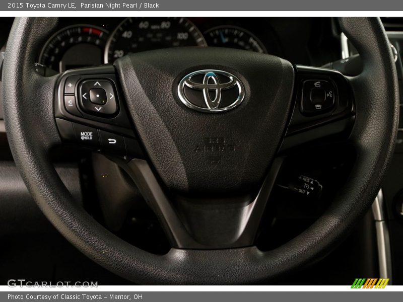 Parisian Night Pearl / Black 2015 Toyota Camry LE