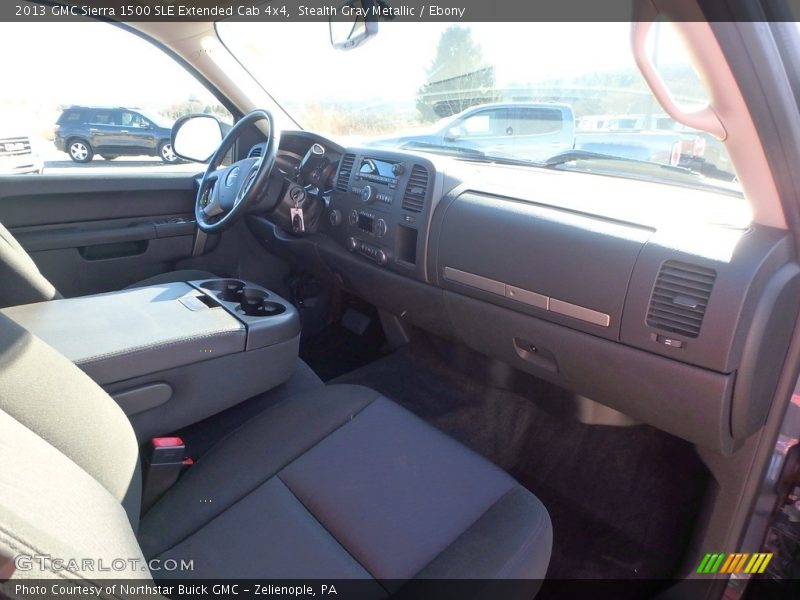 Stealth Gray Metallic / Ebony 2013 GMC Sierra 1500 SLE Extended Cab 4x4