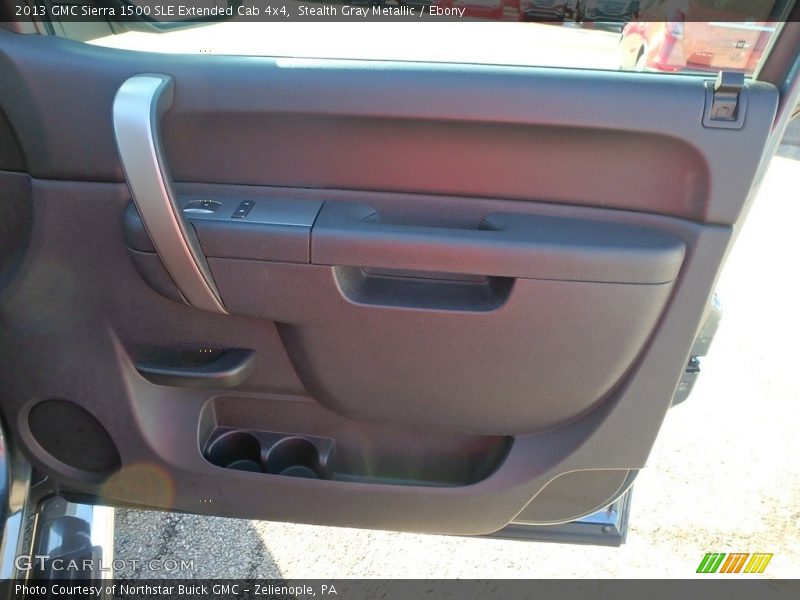 Stealth Gray Metallic / Ebony 2013 GMC Sierra 1500 SLE Extended Cab 4x4