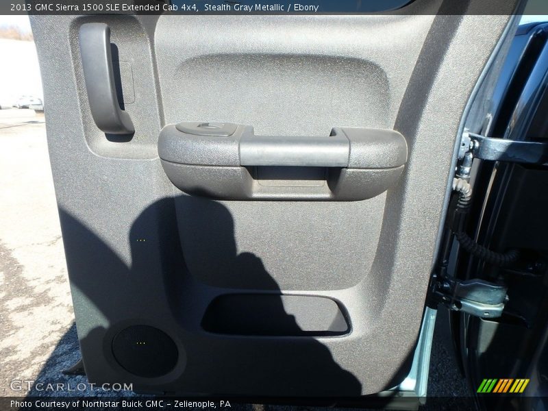 Stealth Gray Metallic / Ebony 2013 GMC Sierra 1500 SLE Extended Cab 4x4