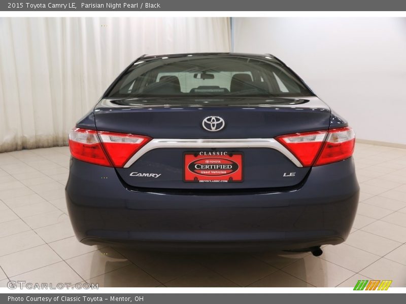 Parisian Night Pearl / Black 2015 Toyota Camry LE